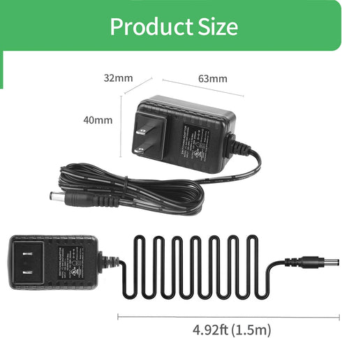 Security-01 AC to DC 12V 2A Power Supply Adapter,compatible with Security Camera/DVR/NVR/Led Strip Lights,UL Listed...