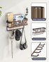 Key Holder for Wall - Self Adhesive Key Holder Wall Mount with 5 Key Hooks, 11.02" L×2.75" W×4.92" H, Mail Organizer Wall Mounted, Key Hanger for ...