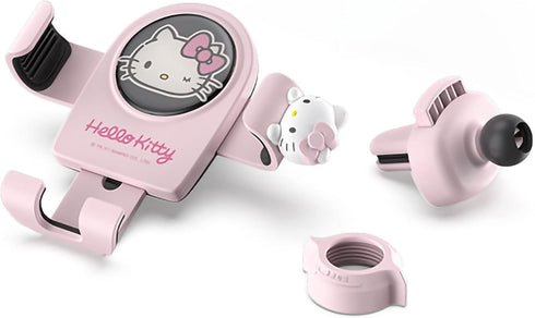 Kawaii Kitty Pink Air Vent Car Mount, Hands Free Cell Phone Holder for Car, Cute Kitty car Accessories, Clamp Cradle, Compatible with All iPhone A...