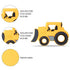 Car Series Baby Teething Toys,Food Grade Silicone Chew Teether for 3 Months+ Infant Boy and Girl,Toddler Sensory Chewing Teether,BPA Free. (Bulldo...