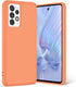 Samsung Galaxy A52 5G Case, Liquid Silicone Slim Soft TPU Fit Full Body Protection Shockproof Phone Cover for Galaxy A52 5G 6.5" (Kumquat)...