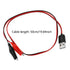 Crocodile Clamps Test Wire 50cm/19.69inch Double Alligator Clips to USB Male Connector Cable Copper Test Lead for Testing Circuit...