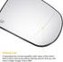 X AUTOHAUX Car Rearview Right Passenger Side Mirror Glass Replacement W/Backing Plate Heated White Glass for Jeep Cherokee 2014-2019 for Jeep Comp...