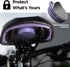 Encased Waterproof Airtag Case Compatible with Apple Airtag Keychain Holder Black Purple - 2 Pack...