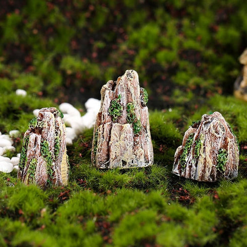 Opexicos 7Pcs Micro Landscape Accessories Resin Rockery and House Crafts Ornaments Sand Table Supplies Aquarium Accessories...