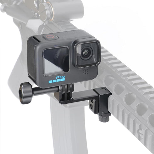 SEASKY GM02 Aluminum Metal Gun/Airsoft Picatinny Rail Mount Bracket Adapter Holder for Gopro Hero 12/11/10/9 DJI Action 4/3/2 Insta360 Go 3 Sports...