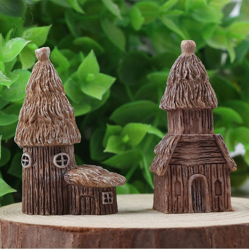 Opexicos 7Pcs Micro Landscape Accessories Resin Rockery and House Crafts Ornaments Sand Table Supplies Aquarium Accessories...