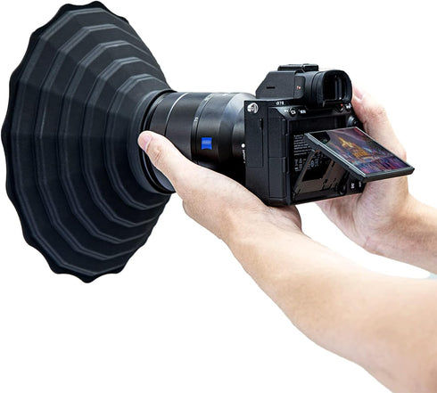 Silicone Lens Hood, Anti Reflection Lens Hood for Diameter 53-72mm Lens, Foldable Reversible Lens Shade for Canon RF 35mm EF-S 10-18 EF 50mm 28mm ...