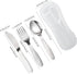 VANRA 3 Pieces Children Fork Spoon Knife Set with Travel Case for Lunch Box, 18/8 Stainless Steel Kids Silverware Flatware Set Kids Utensil Set fo...