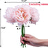 Tinsow Artificial Peony for Home Decoration, 5 Pcs Faux Peonies with Stems, Silk Flowers Bouquet for Wedding Decoration and Flower Arrangement...
