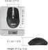 Arteck Wireless Bluetooth Mouse with Nano USB Receiver, Black, 4-Month Battery Life, Ergonomic Design...