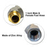 1 Inch NPT Fuel Hose Swivel 360 Rotating Connector for Fuel Nozzle Multi Plane Fuel Plane Swivel...