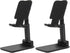 2 Pcs Folding Cell Phone Stand, Fully Adjustable Angle Height Phone Stand for Desk, Foldable/Portable Desktop Phone Holder Compatible with All Pho...