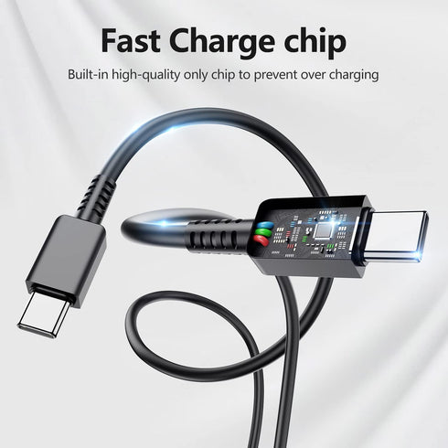 2 Pack 25W USB-C Super Fast Chargers & 6ft Cable for Samsung Galaxy S22, S21, S20, Note 20 - Fast Charging Wall Charger and Android Phone Charging...