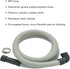 Universal Dishwasher Drain Hose with Elbow - 6 Ft Discharge Hose - Corrugated and Flexible Dishwasher Hose Drain Replacement with Clamp by TT FLEX