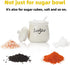 ONTUBE Ceramic Sugar Bowl with Lid and Spoon 12oz (beige)...