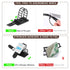 Adhesive Cable Management Clips, 100Pcs Adjustable Nylon Cable Strap Ties Wire Clips Clamps Organizer with Strong Adhesive Tape, Extra Screw & Hol...