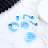 Ubjuliwa 102Pcs Ear Stretching Kit 14G-00G Ear Gauges Expander Set Acrylic Tapers Plugs Tunnels Horseshoes Taper Spiral Tapers Gauges for Ears Bod...