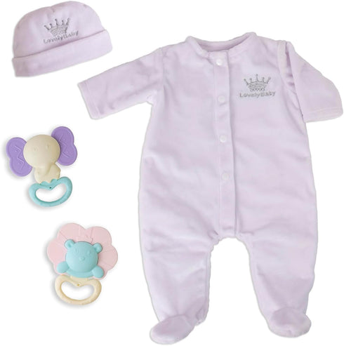 Aori Reborn Baby Dolls Clothes 20 inch Outfit White Onesie for 17-20 Inch Reborn Doll Newborn Dolls...
