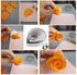 18pcs Gumpaste Flower Mold Austin Rose Petal Calyx Leaf Cutter Set Sugarcraft Fondant Modelling Tools for Cake Decorating, Chocolate, Soap, Gum pa...