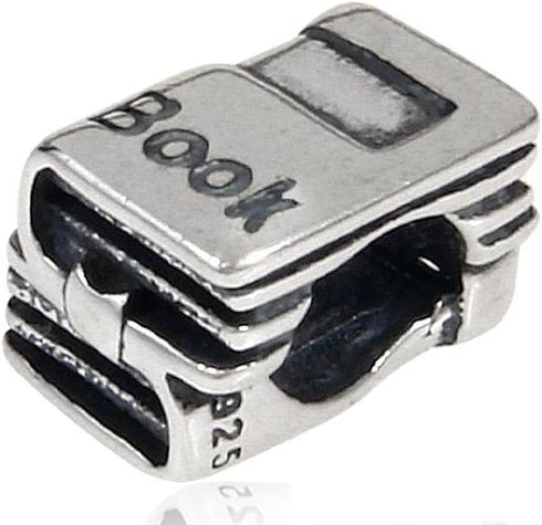 Book Charm 925 Sterling Silver Culture Charm Christmas Charm for Pandora Bracelet...
