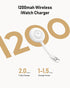 Portable Apple Watch Charger, 1200mAh Magnetic Keychain Wireless Power Bank Watch Charger for iWatch, Portable Magnetic Smart Watch Charger for Ap...