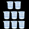 8 Pcs Epoxy Mixing Cups, 100ml/3.4oz Plastic Graduated Cup Clear Measuring Cup for Mixing Paint, Stain, Epoxy, Resin...