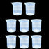 8 Pcs Epoxy Mixing Cups, 100ml/3.4oz Plastic Graduated Cup Clear Measuring Cup for Mixing Paint, Stain, Epoxy, Resin...