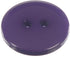Mibo 100pcs Polyester Button - 2 Hole - Basic Round Top - Shiny Finish - 24L(15mm) - Purple...