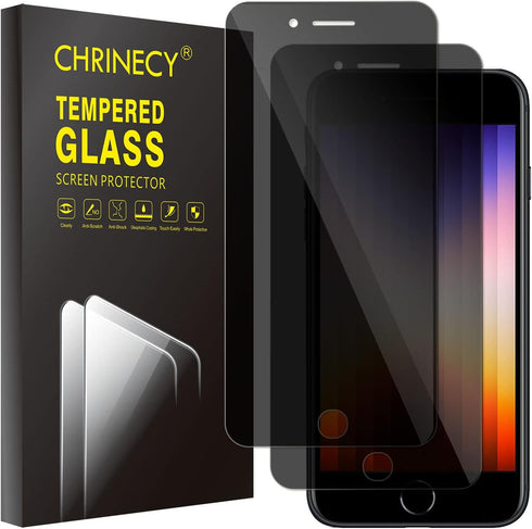 2 Pack Privacy Screen Protector for iPhone 8 Plus/iPhone 7 Plus/iPhone 6S Plus, Tempered Glass Film, 9H Hardness, Anti-Scratch, Premium HD Clarity...