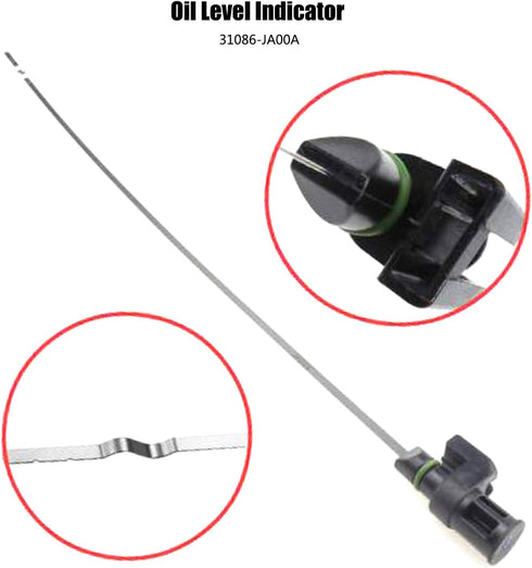Engine Oil Dipstick, 31086-JA00A? Oil Level Indicator for Altima Maxima Roque Quest Murano CVT8, CVT2 and CVT3 with 4 CYL and V6 Engines, Oil Leve...