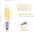 E14 LED Filament Candle Shape Light Bulb,E14 European Base Bulb,Daylight 6000K 600LM 60W Equivalent,C35 Clear Glass Torpedo Shape Bullet Top,No-Di...