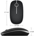 VssoPlor Wireless Mouse, 2.4G Slim Portable Computer Mice with Nano Receiver for Notebook, PC, Laptop, Computer (Black and Silver)...