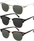 Yogo Vision Polarized Sunglasses for Women Men Semi Rimless Retro Classic Trendy Sunglasses 100% UV Protection (3Pack)...