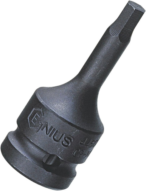 Genius Tools 1/2" Dr. 1/2" Hex Impact Bit Socket, 60mmL (CR-Mo) - 466016...