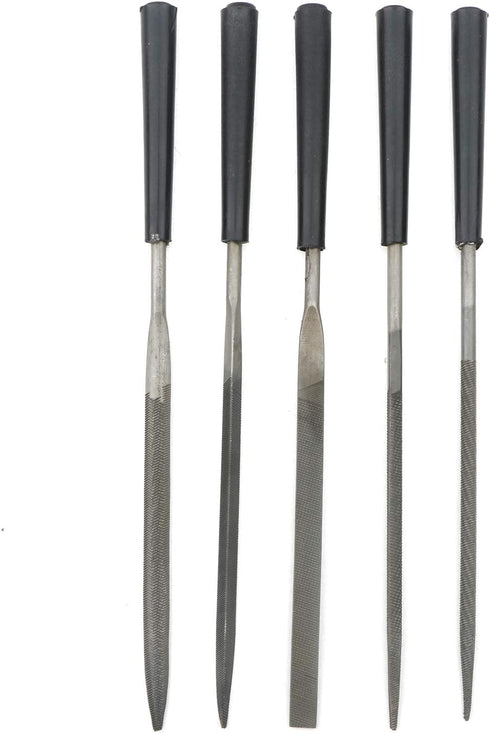 5Pcs Set 3x140mm Needle Files Set DIY Wood Rasp Files Grinding Hand File Tools for Jewelry Metal Glass Wood Carving...
