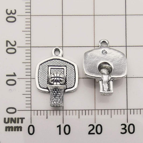 iloveDIYbeads Ball Sports Charms-75pcs Alloy Ball Games Sports Basketball Charms For Jewelry Making Crafting DIY Necklace Earrings Bracelet Access...