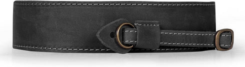 MegaGear SLR, DSLR Sierra Series Genuine Leather Camera Shoulder or Neck Strap, Black...