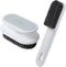 Household Cleaning Scrub Brush Soft Bristle Laundry Brush Shoe Stain Remover Brush Cleaning Supplies Set Comfort Grip Nylon Brushes for Fabric Clo...