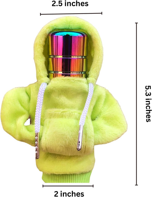 Gear Shift Cover Hoodie, Car Gear Shift Knob Cover, Shift Knob Hoodie, Cute and Funny Universal Car Shifter Cover (Green)...