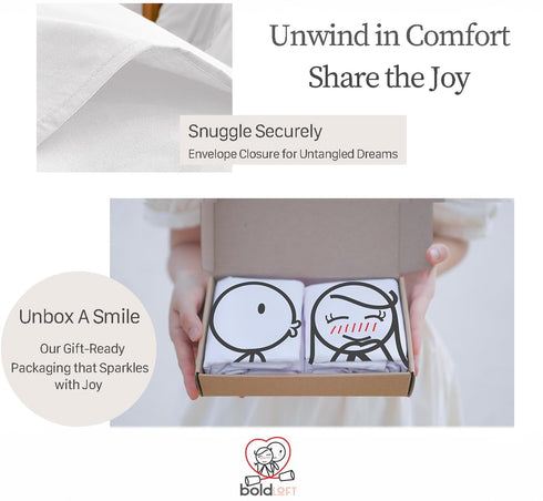 BoldLoft Love You Every Beat of My Heart Couple Pillowcases-Gifts for Couples, Boyfriend, Girlfriend, Husband, Wife, Anniversary, Wedding, Bridal ...