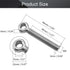 MroMax Swing Lifting Bolt 5Pcs M6 x 40mm Machinery Shoulder Swing Lifting Eye Bolt,304 Stainless Steel Metric Thread Lifting Eye Bolt for Home Ren...