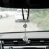 Cross Hanging Ornaments for Car Rear View Mirror, Metal Cross Car Charm Pendant Rear View Mirror Hanger Decor for Lover Family Christian Gifts...