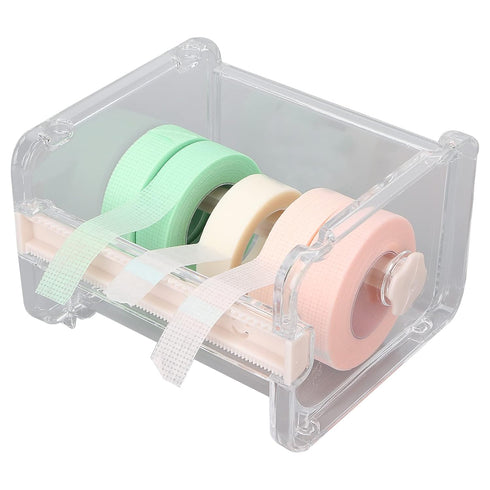 Tape Dispenser Cutter, Masking Tape Dispenser, Transparent Multi Masking Tape Cutter, Stationery Tape Dispenser Visible Roll Tape Holder for Home ...