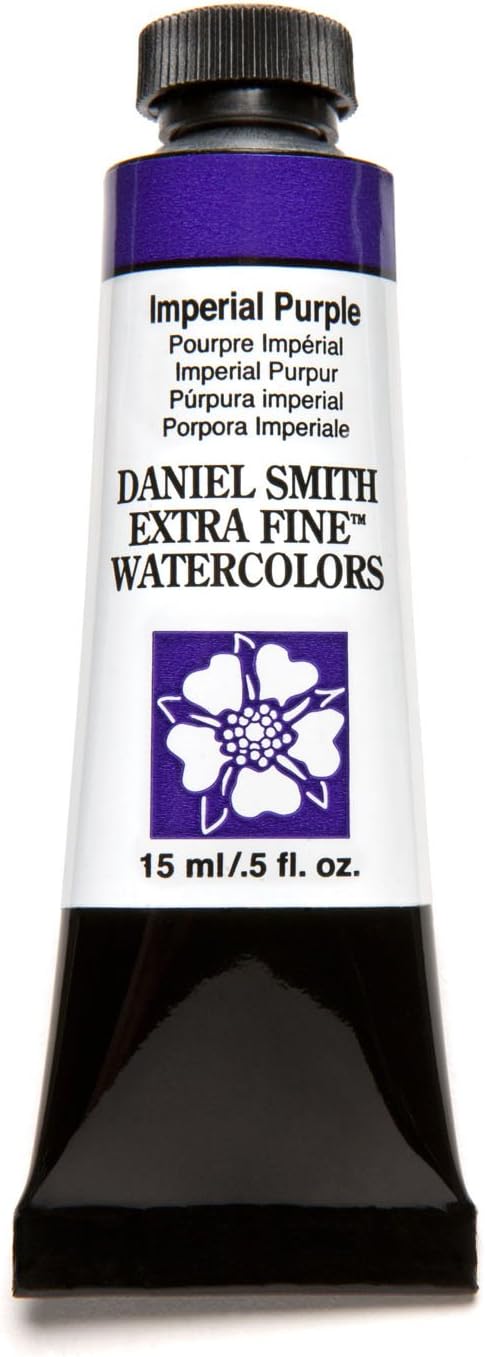 Daniel Smith Extra Fine Watercolor 15ml Paint Tube, Imperial Purple (284600174), 0.5 Fl Oz (Pack of 1)...