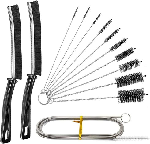 Multifunctional pipe Cleaners Tool Set: Crevice Cleaning Brushes, Pipe Tube Brush Set,detailing brush? Gap Cleaning Brush Nylon Straw Brush Set Lo...