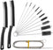 Multifunctional pipe Cleaners Tool Set: Crevice Cleaning Brushes, Pipe Tube Brush Set,detailing brush? Gap Cleaning Brush Nylon Straw Brush Set Lo...