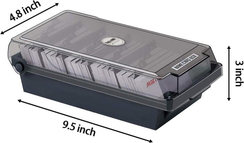 MyLifeUNIT Business Card Holder, Index Card Organizer with Dividers and Index Tabs, Capacity: 500 Cards (2.2" x 3.5")...