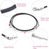 Selizo 100Pcs Necklace Cord for Jewelry Making, Black Waxed String Bracelet Making Supplies...