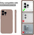 Goodon Designed for iPhone 12 Pro Max Case with Screen Protector - Soft Silicone Cover Microfiber Lining- Slim Fit Shockproof Protective Phone Cas...